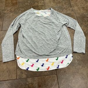 💰Make an offer, bundle and save💰 Gray Dinosaur Print Hem